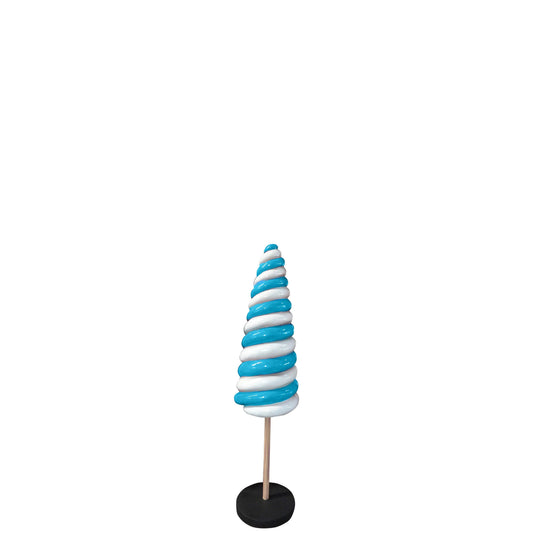 Small Blue Cone Lollipop Statue - LM Treasures Prop Rentals