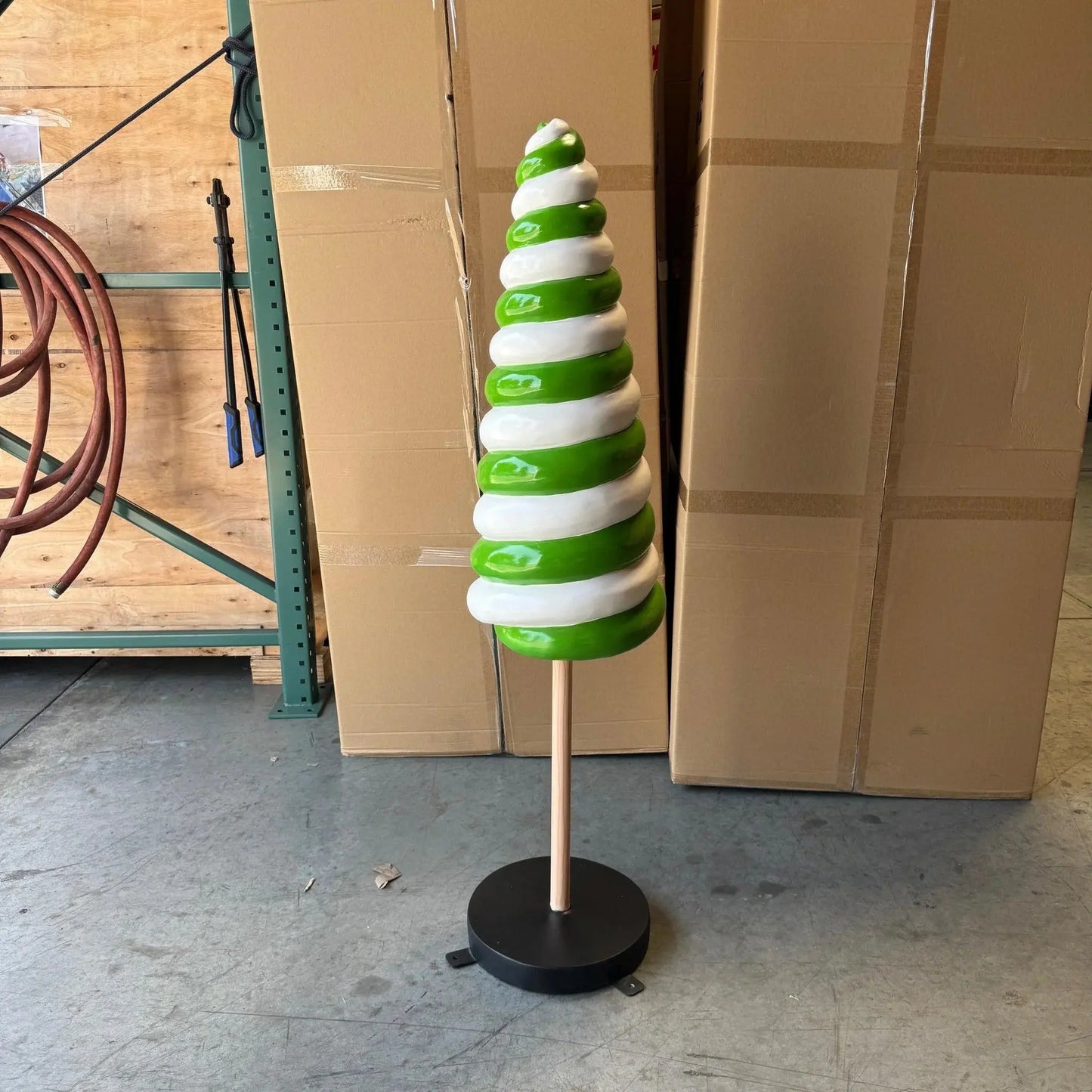 Small Green Cone Lollipop Statue R0289G-S105-PT