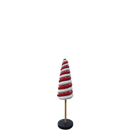 Small Red Cone Lollipop Statue - LM Treasures Prop Rentals
