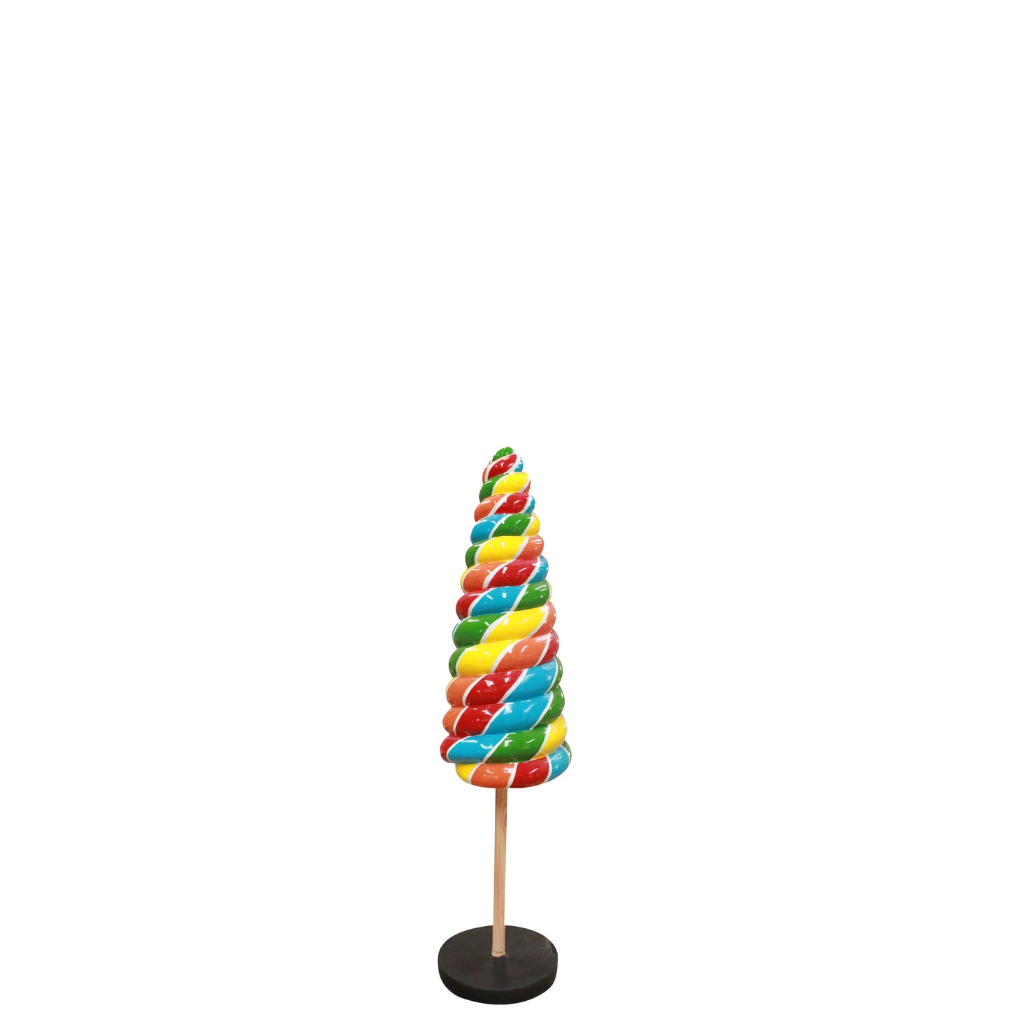 Small Rainbow Cone Lollipop Statue - LM Treasures Prop Rentals