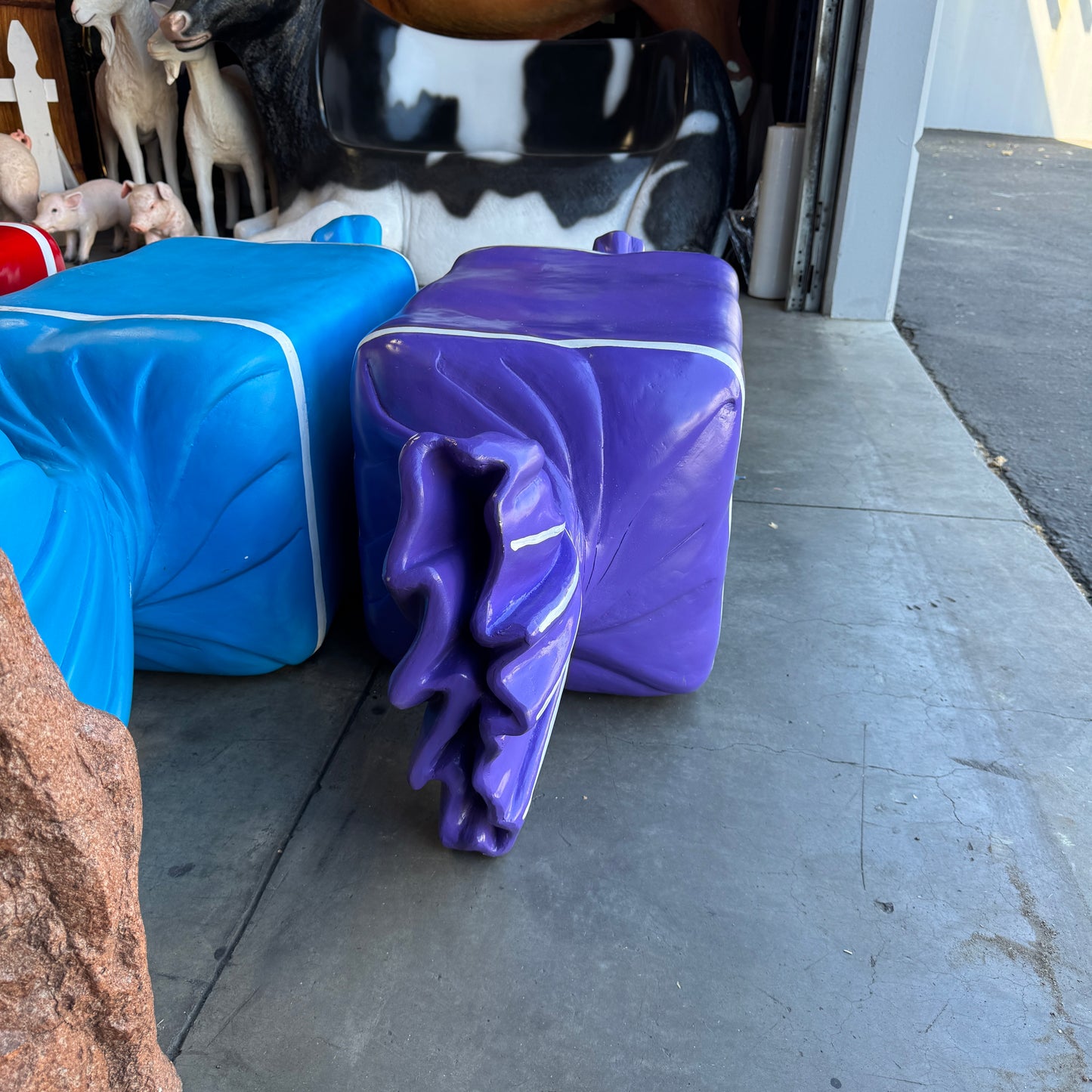 Purple Chocolate Candy Statue