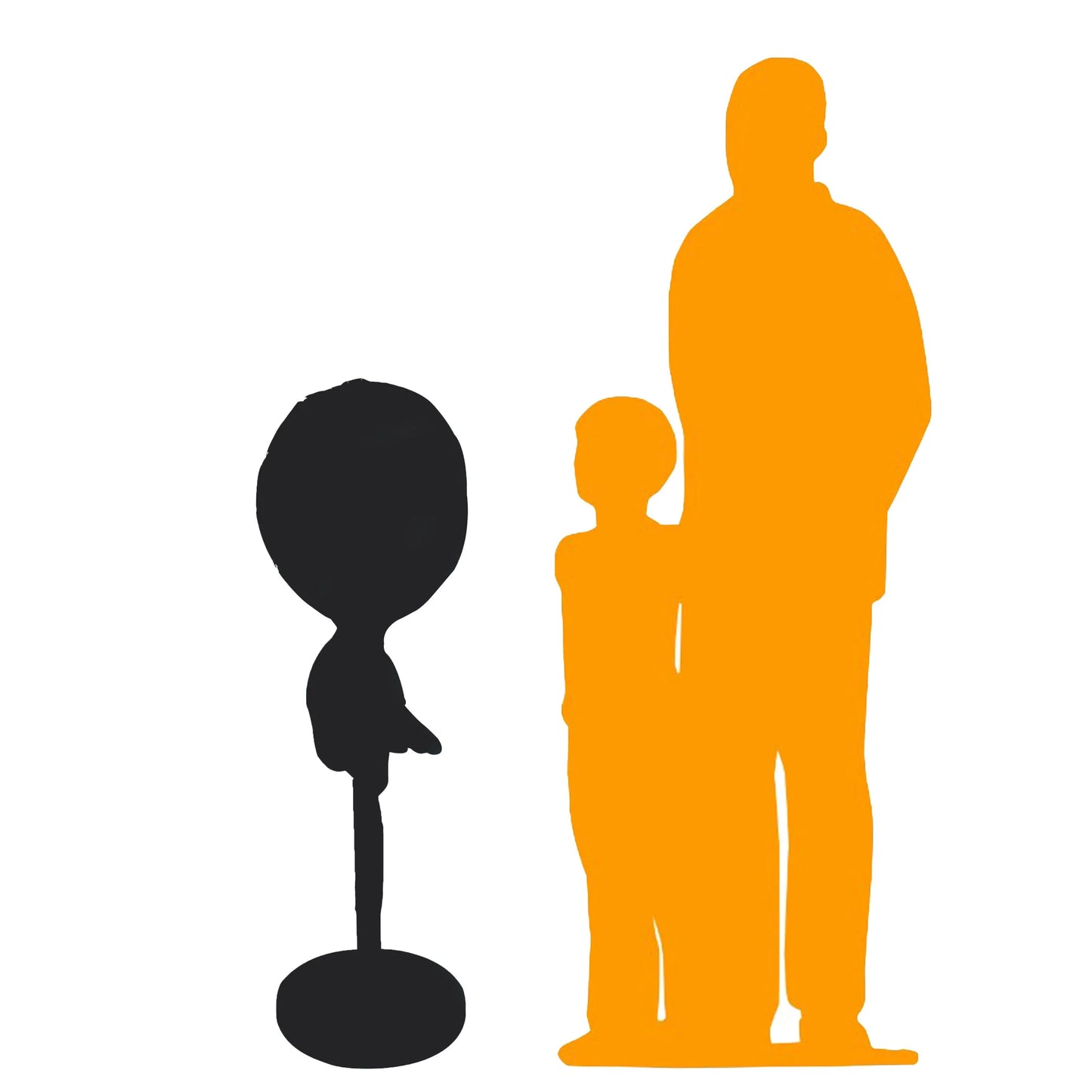 Medium Yellow Lollipop Statue