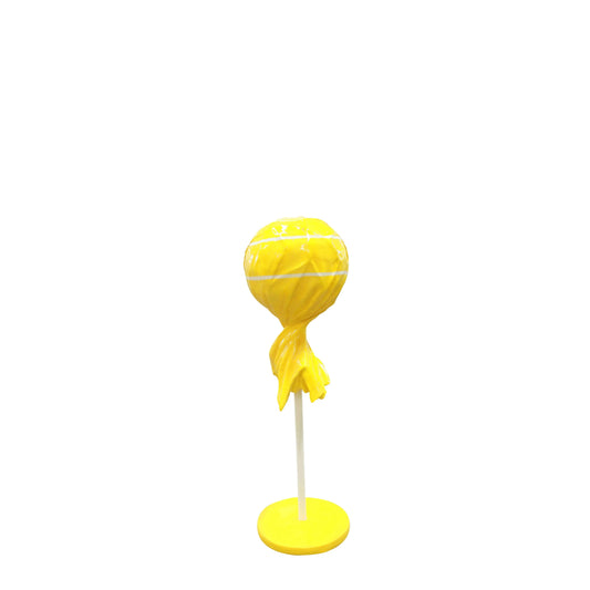Medium Yellow Lollipop Statue - LM Treasures Prop Rentals