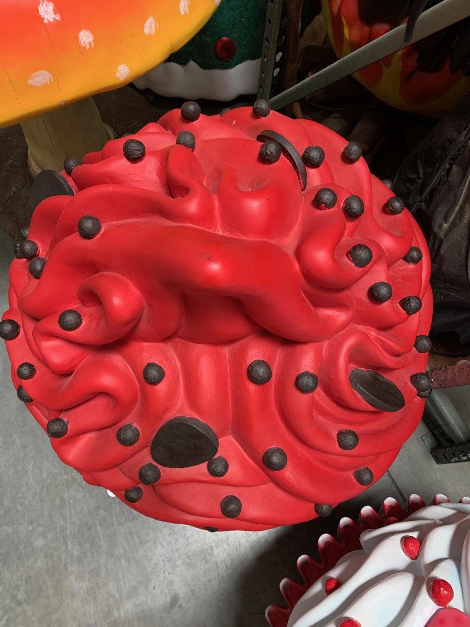 Giant Red Cupcake Statue