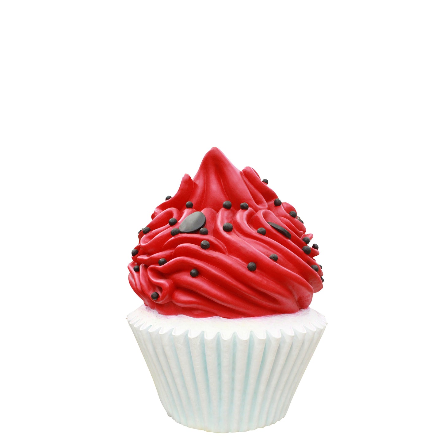 Giant Red Cupcake Statue