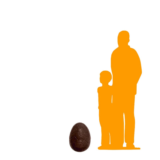 Crackle Chocolate Easter Egg Statue S0028-S151-PT