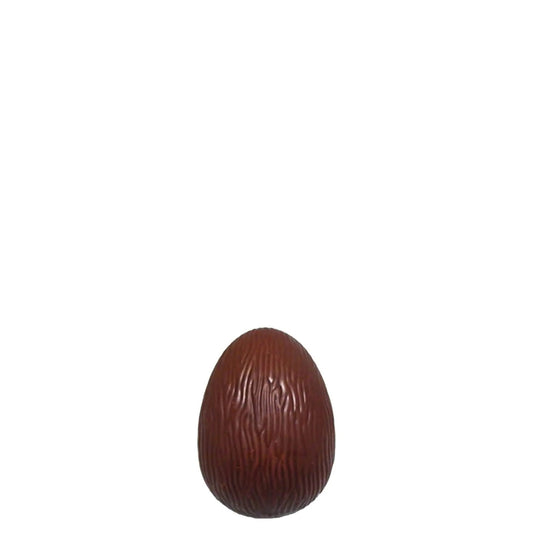 Ridged Chocolate Easter Egg Statue - LM Treasures Prop Rentals