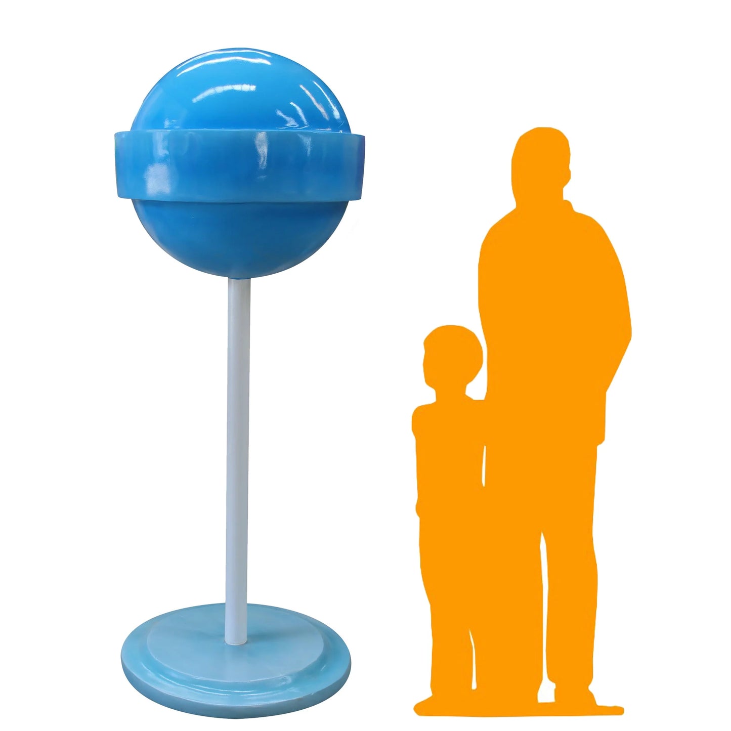 Large Blue Sugar Pop Statue