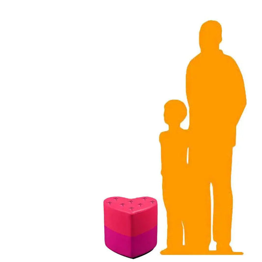 Heart Stool Statue M0148S-S183-PT