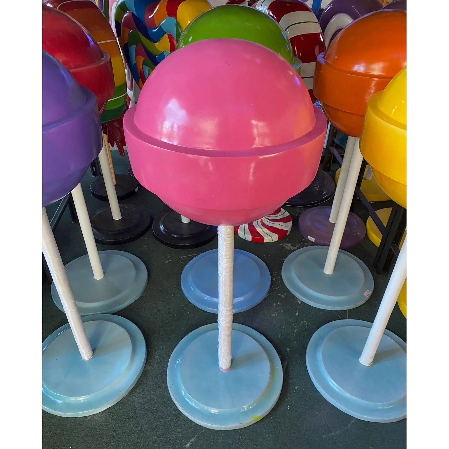 Medium Pink Sugar Pop Statue