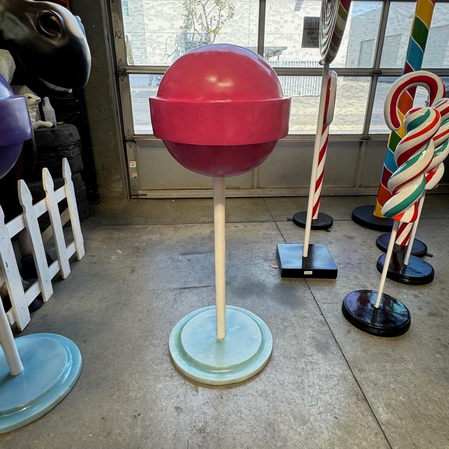 Medium Pink Sugar Pop Statue