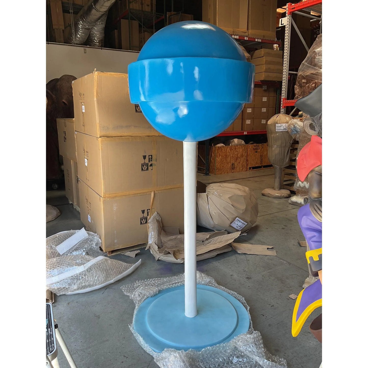 Large Blue Sugar Pop Statue