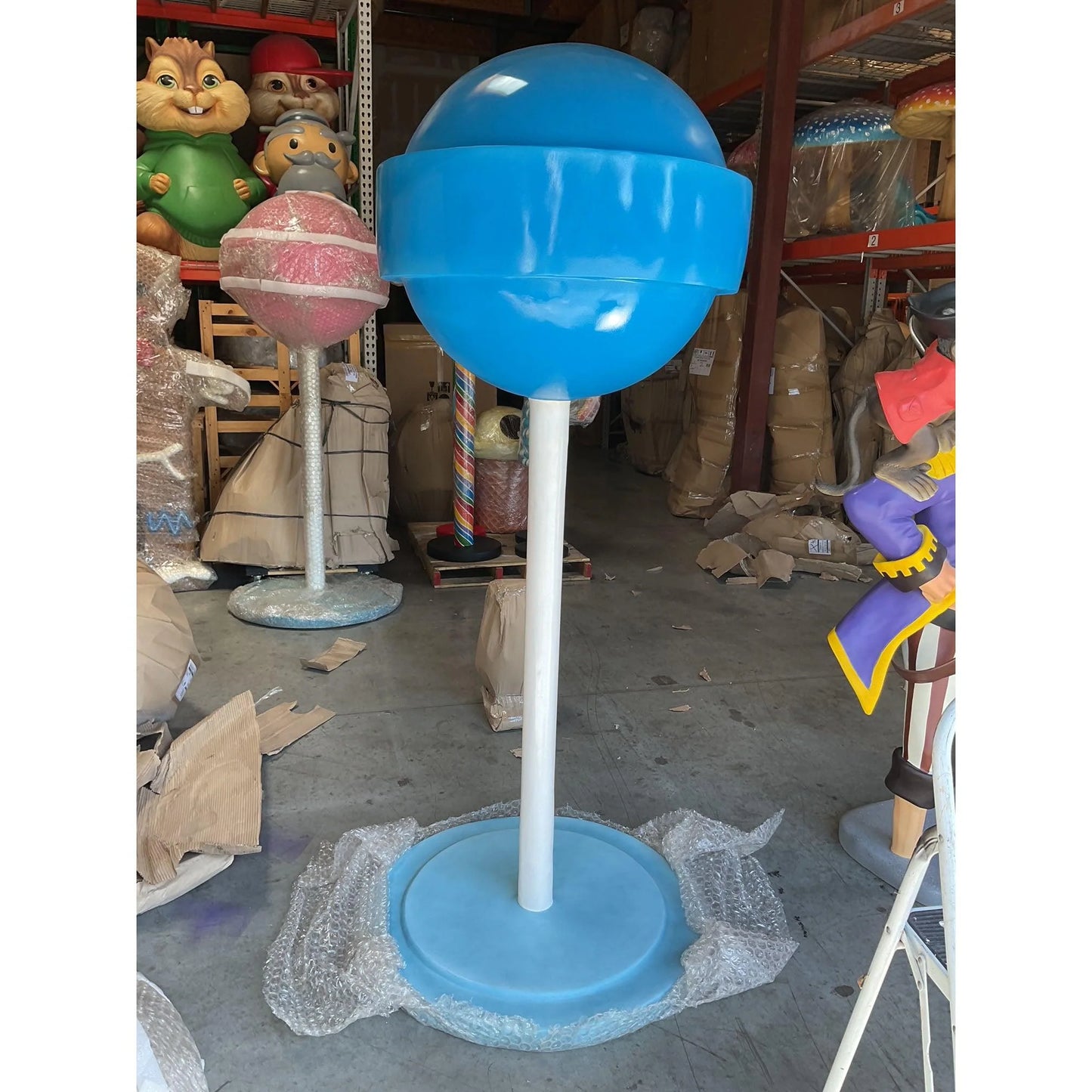 Large Blue Sugar Pop Statue