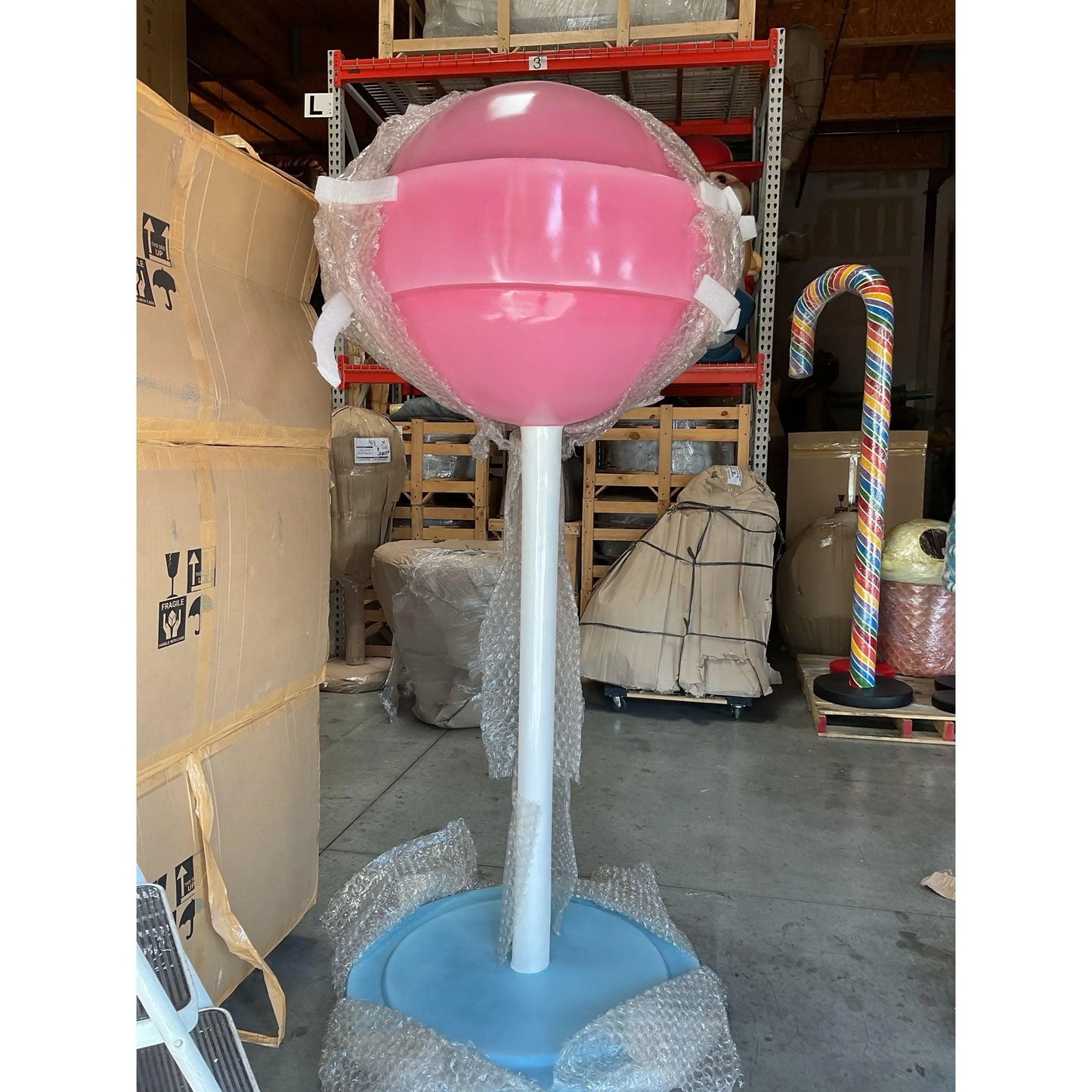 Large Pink Sugar Pop Statue