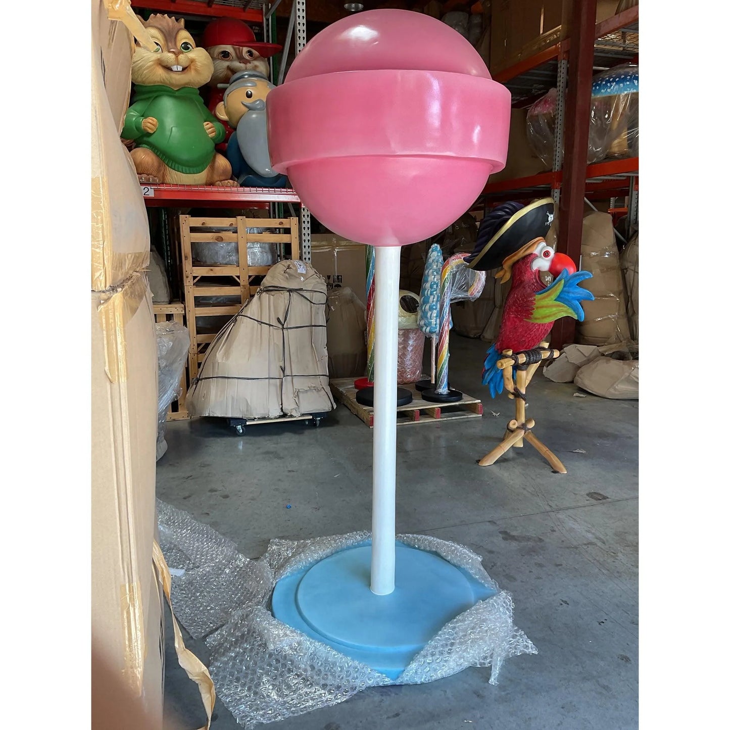 Large Pink Sugar Pop Statue