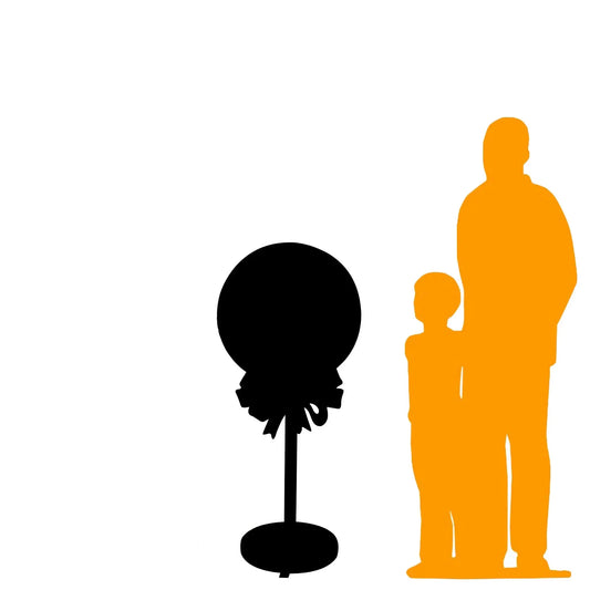 Small Swirl Lollipop With Bow Statue R0347-S245-PT