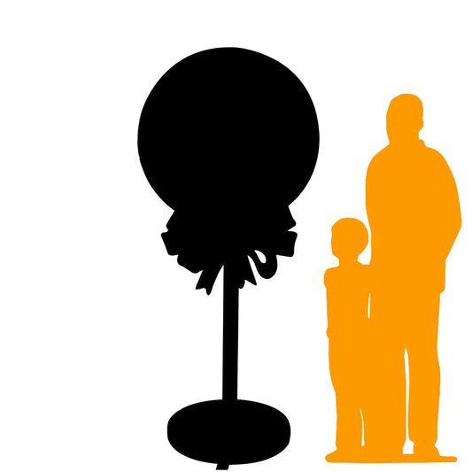 Large Swirl Lollipop With Bow Statue R0347R-S246-PT