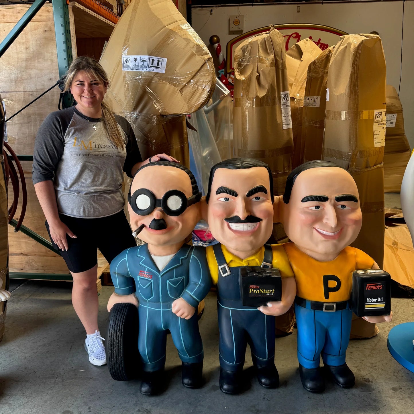 Mechanic Wall Decor Life Size Statue