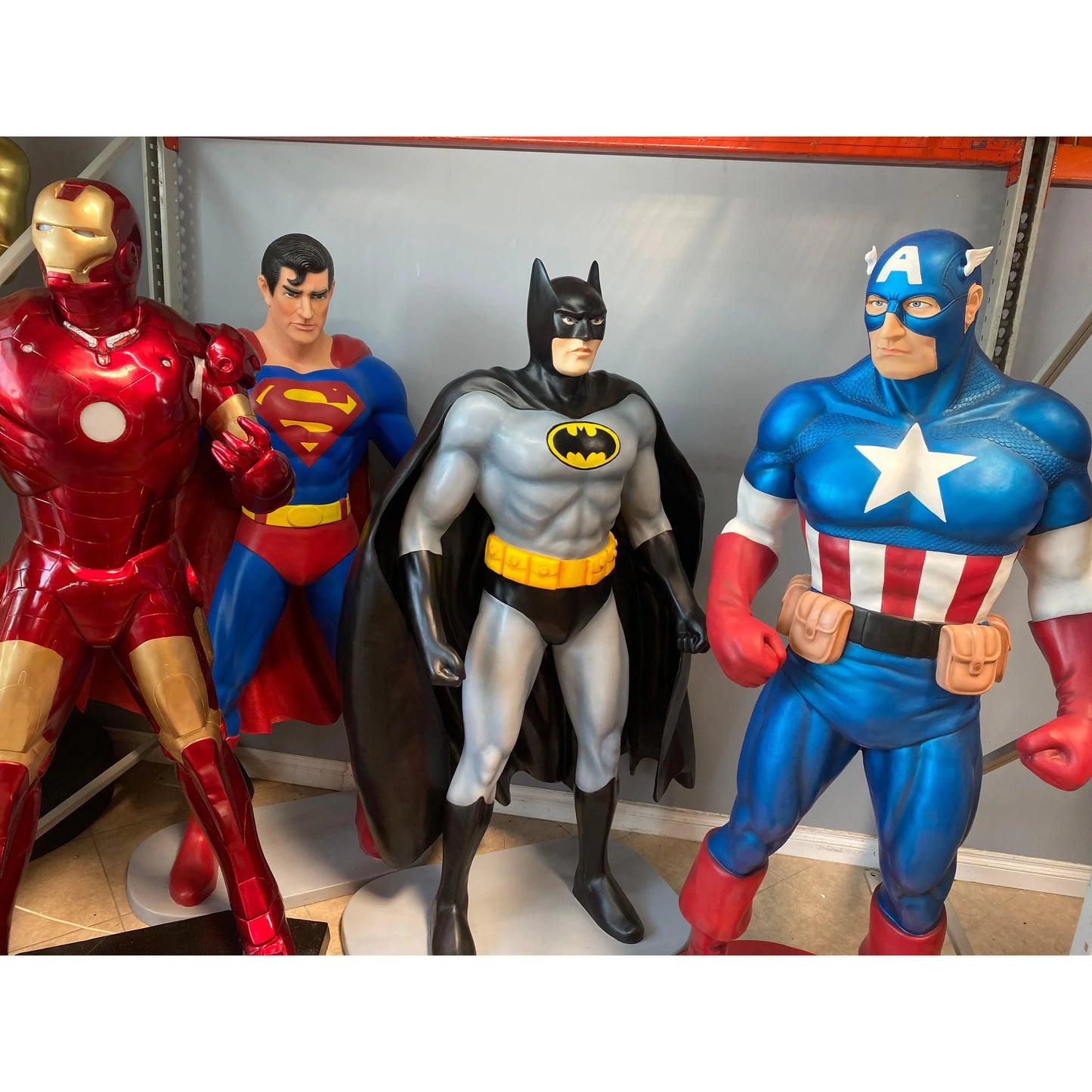 Captain Super Hero Life Size Statue