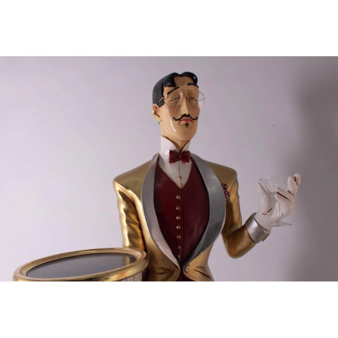 Frenchman Waiter Life Size Statue