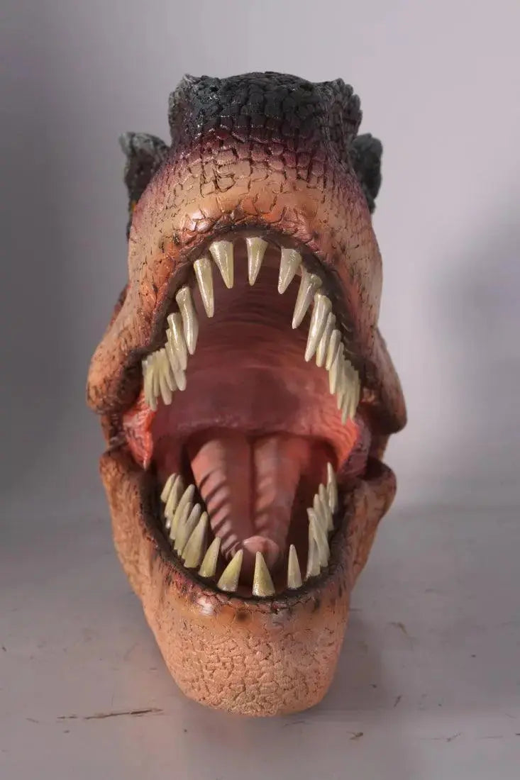Brown T-Rex Dinosaur Head Statue A0499-ST6220-G