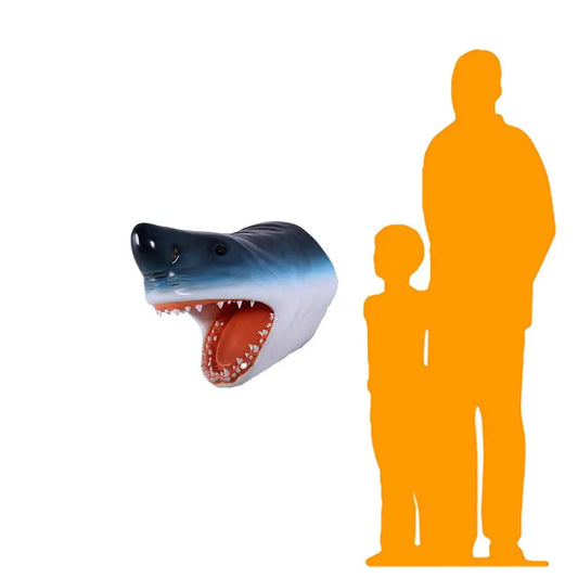 Blue Shark Head Statue A0502-ST6505-G
