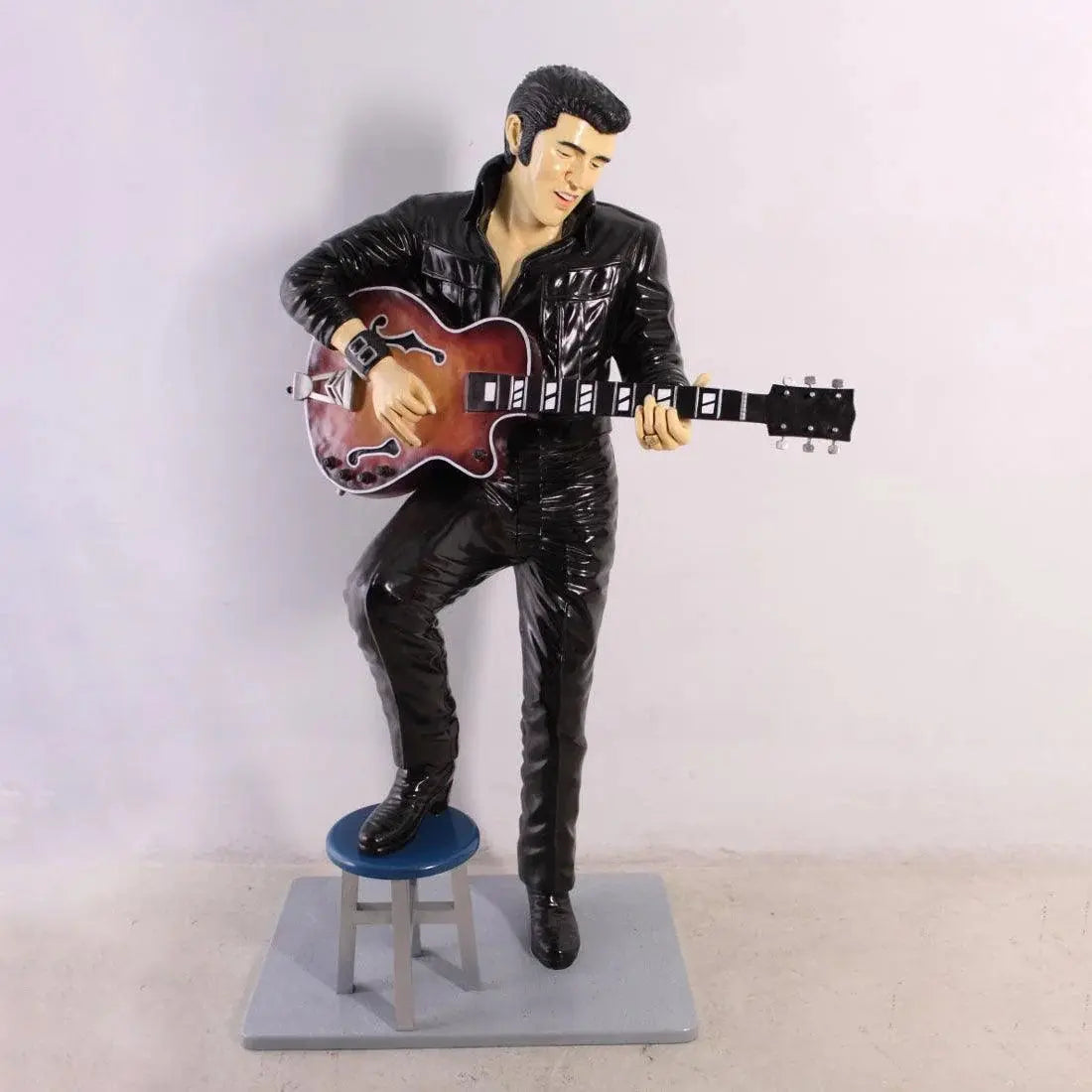 Singer Elvis In Black Life Size Statue LS233-ST6624-G
