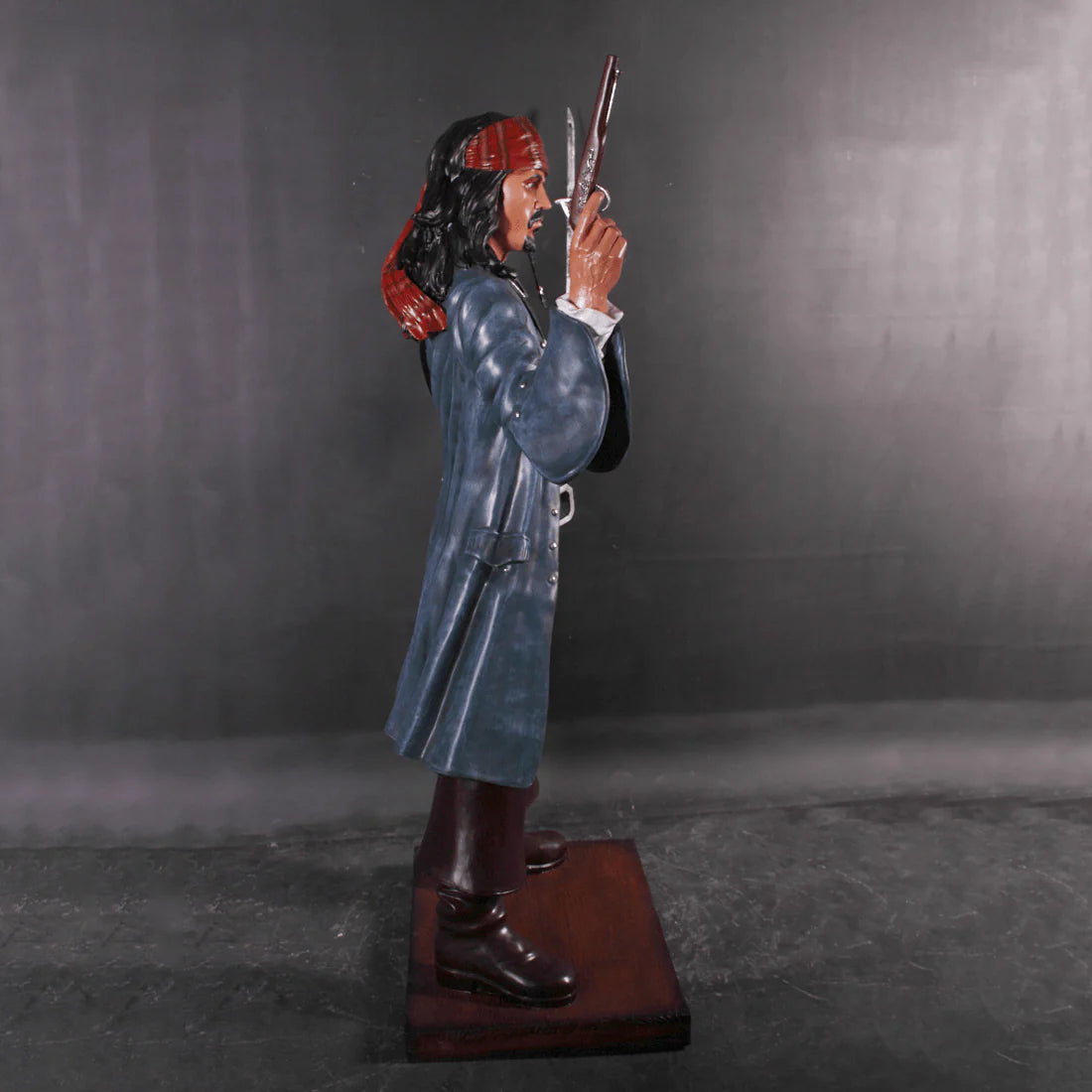 Fighting Pirate Captain Jack Life Size Statue