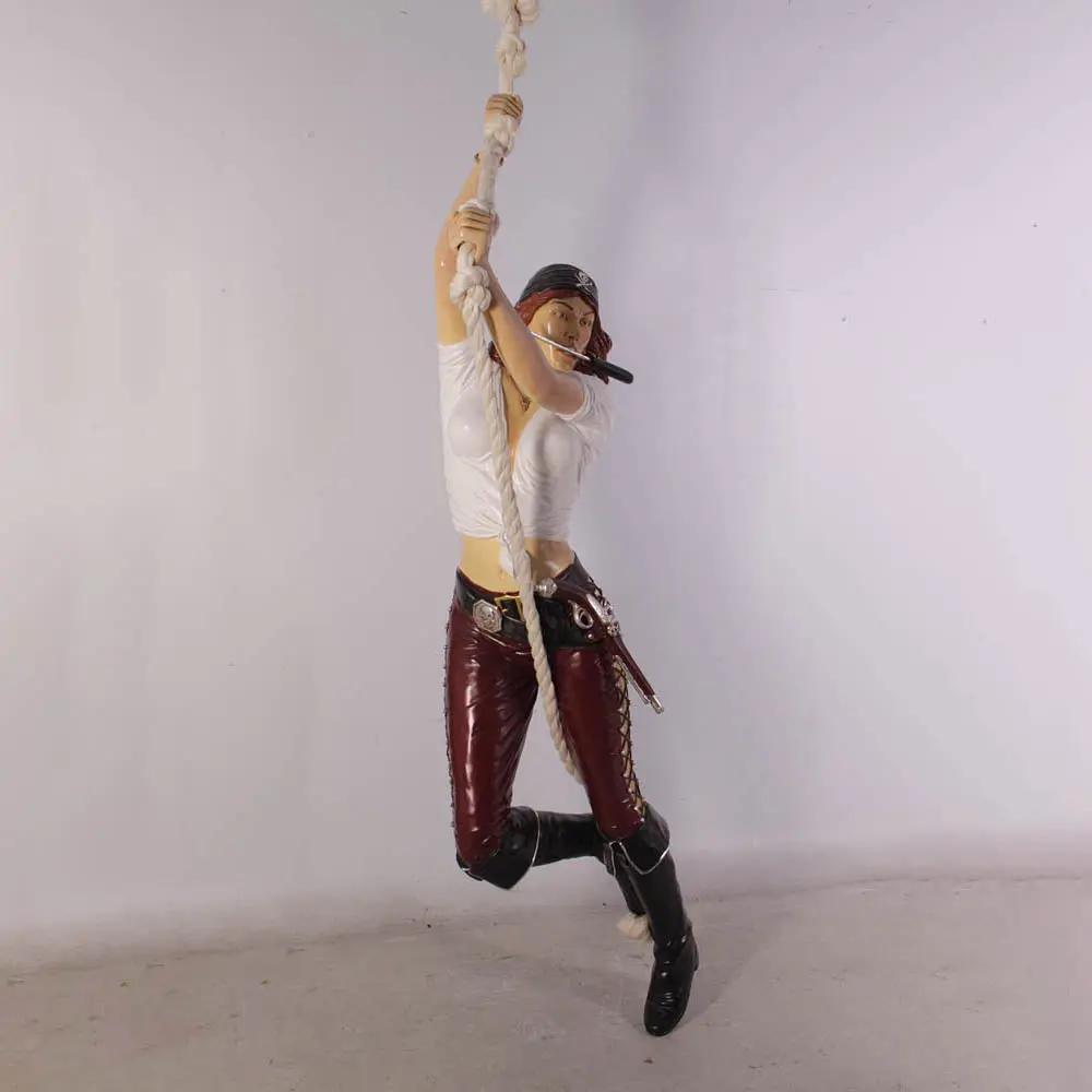 Hanging Lady Pirate Life Size Statue LS235-ST9720-G