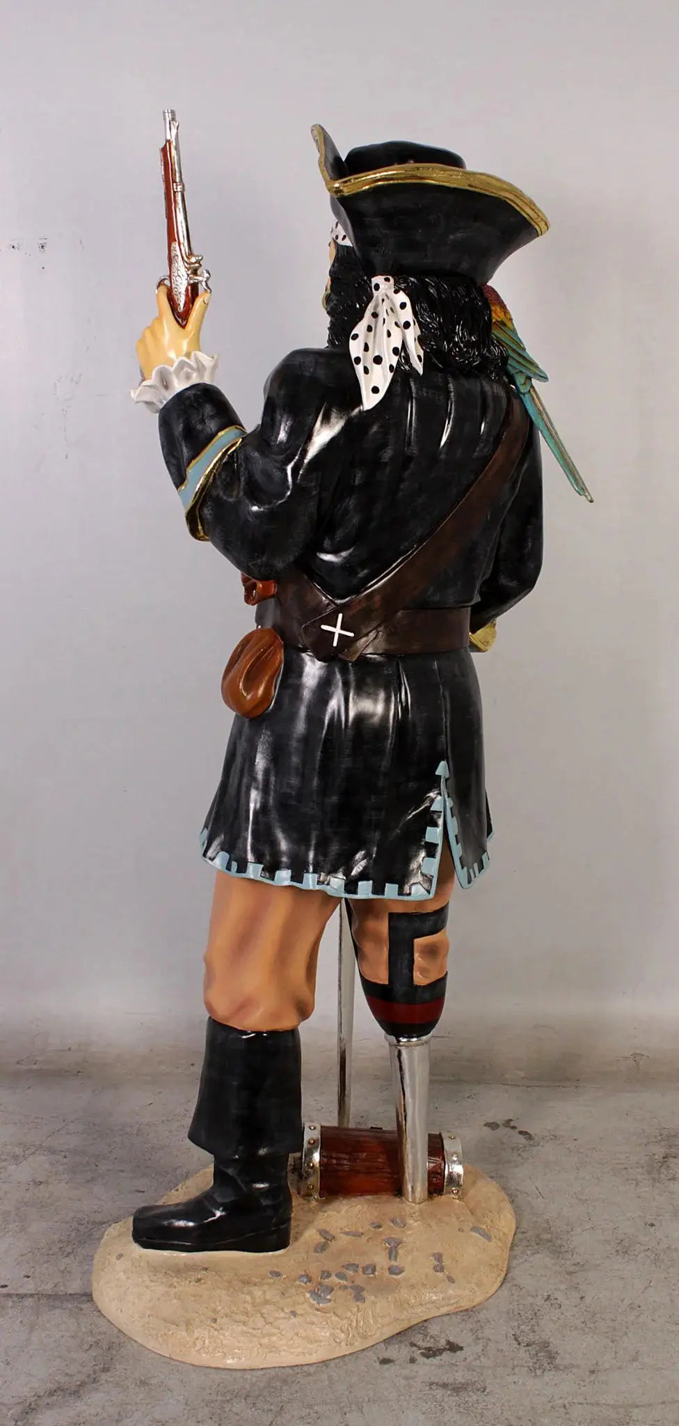 Pirate Captain Morgan With Gun Life Size Statue LS231-ST9732-G