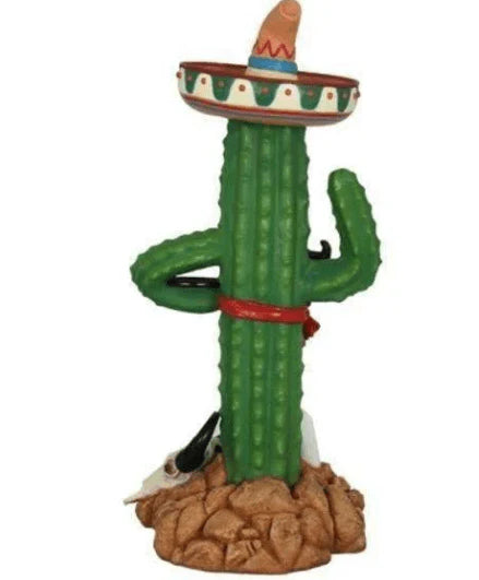 Mustached Cactus Statue