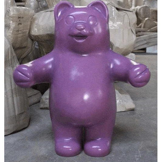 Large Purple Gummy Bear Statue