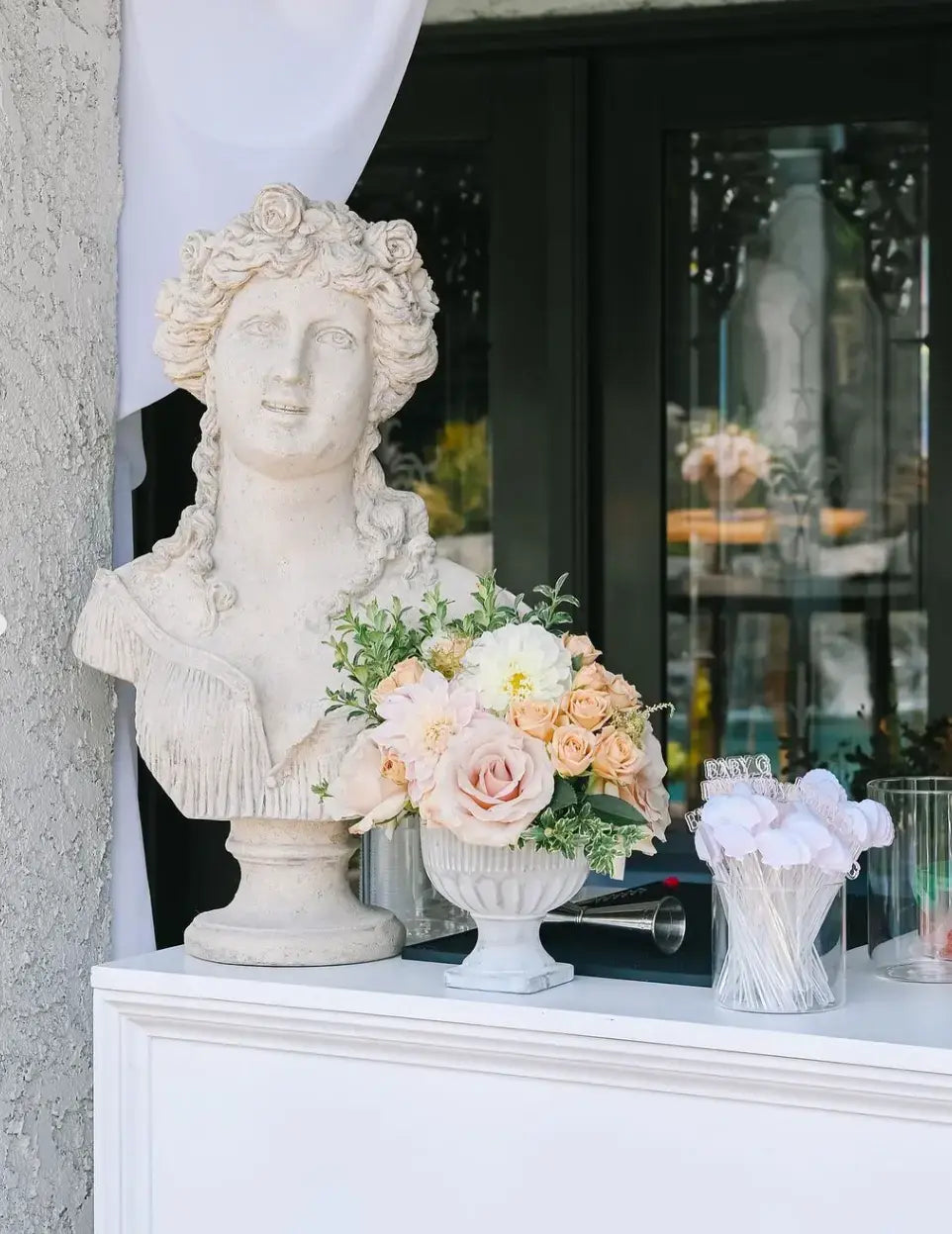 Sabine Stone Bust Statue M0131-090015-H