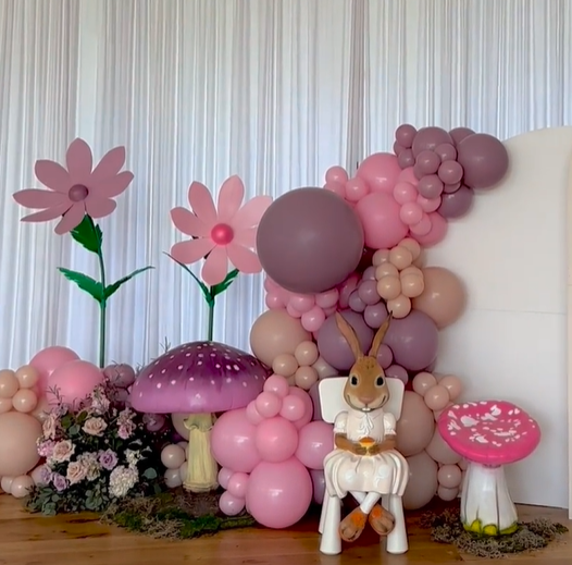 Medium Purple Mushroom Statue