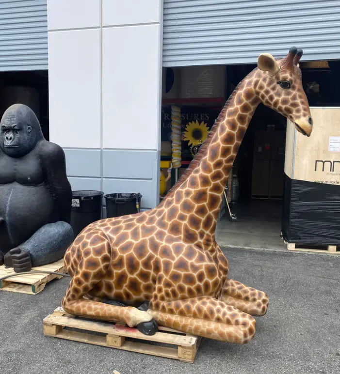 Large Laying Giraffe Statue A0813-160022-H