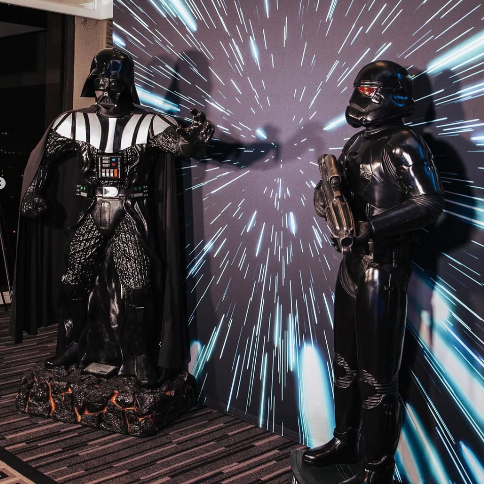Black Space Trooper Statue
