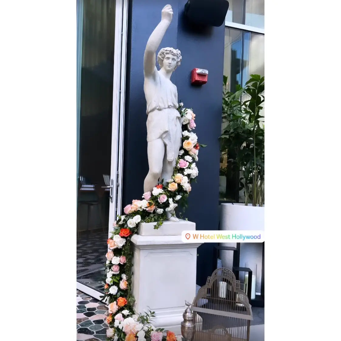 Stone Lion Hunter On Base Statue LS409-030608-H