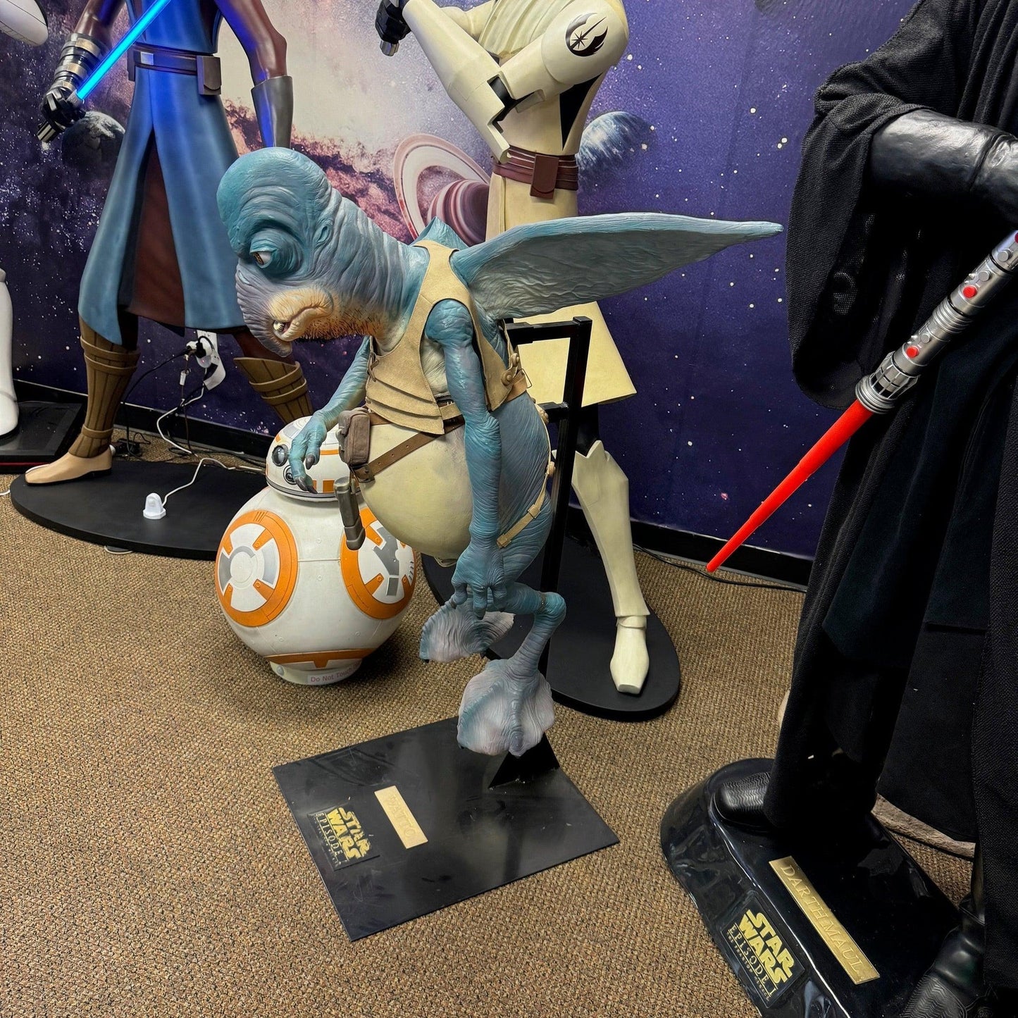 Blue Flying Space Warrior Statue LP-SW-WATTO