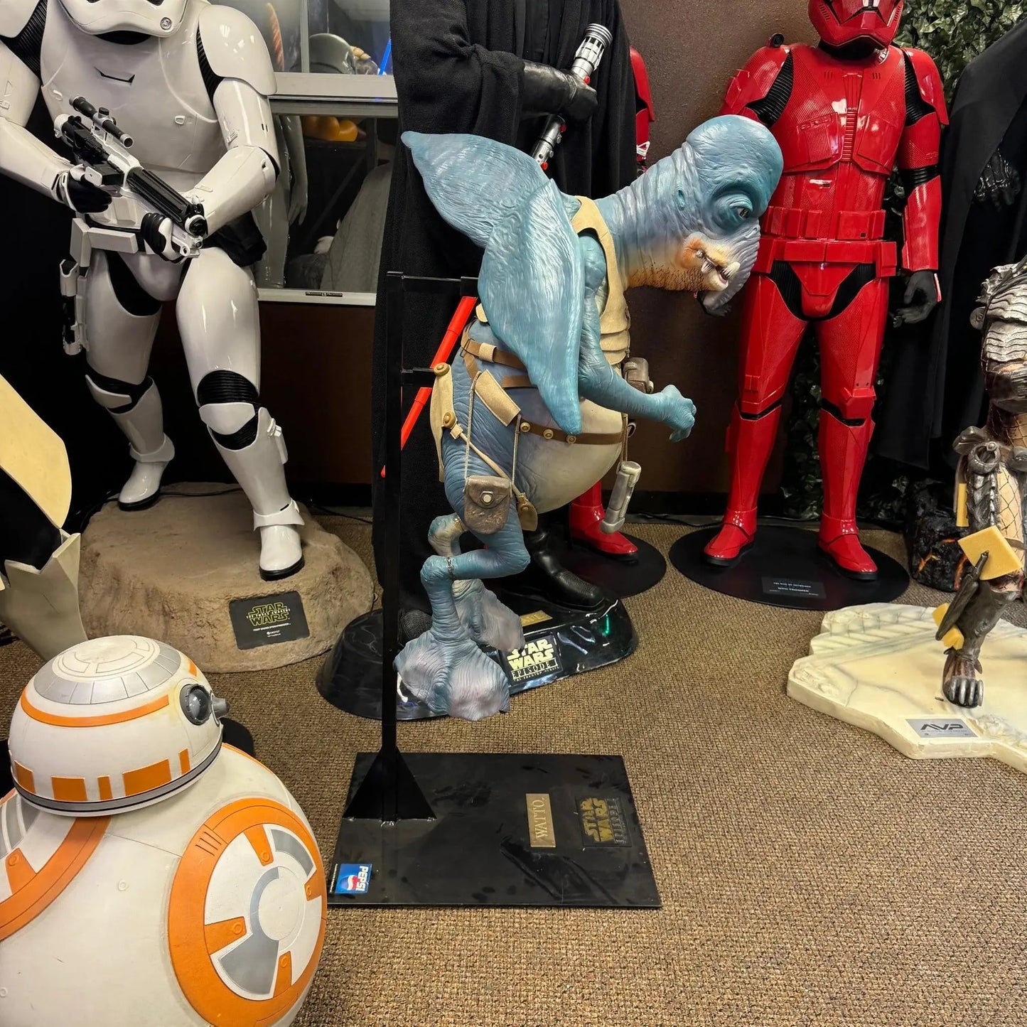 Blue Flying Space Warrior Statue LP-SW-WATTO