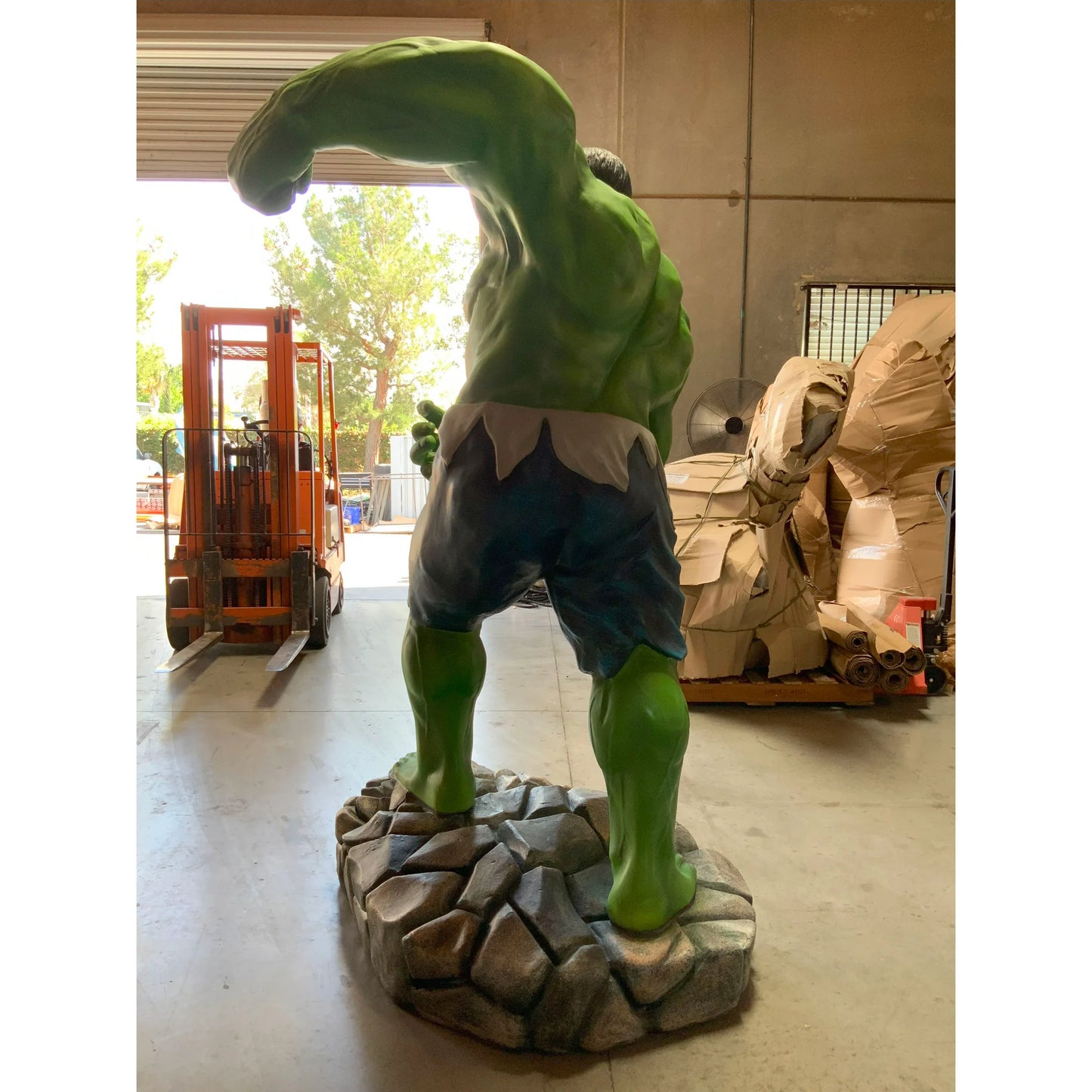 Angry Green Man Super Hero Life Size Statue