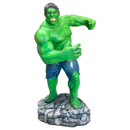 Angry Green Man Super Hero Life Size Statue - LM Treasures Prop Rentals
