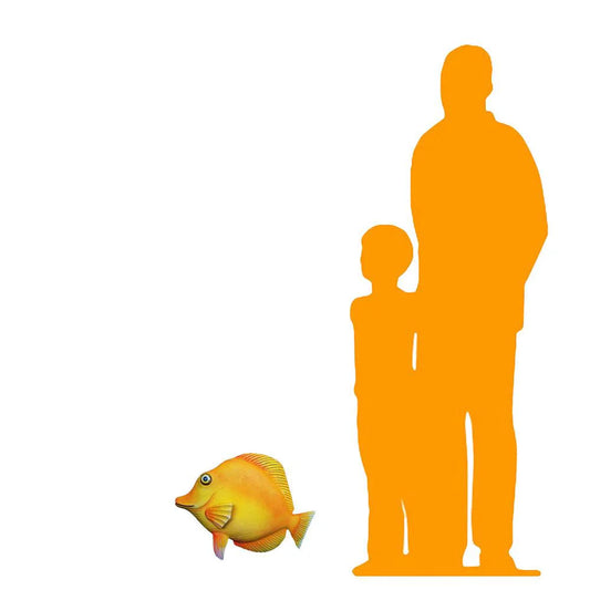 Yellow Tang Fish Statue