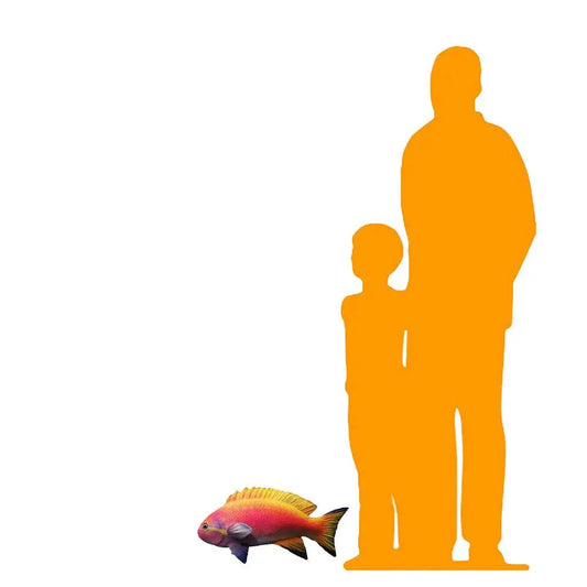 Orange Fish Statue A0838-WS-A