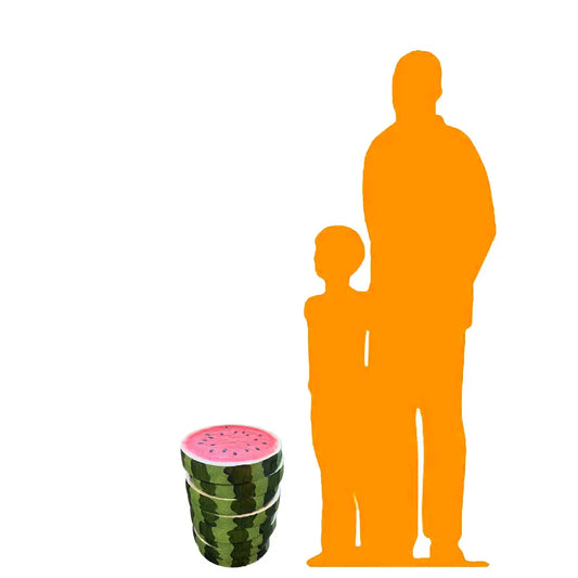 Watermelon Slices Fruit Table Stool Statue F0221-WaterS-P