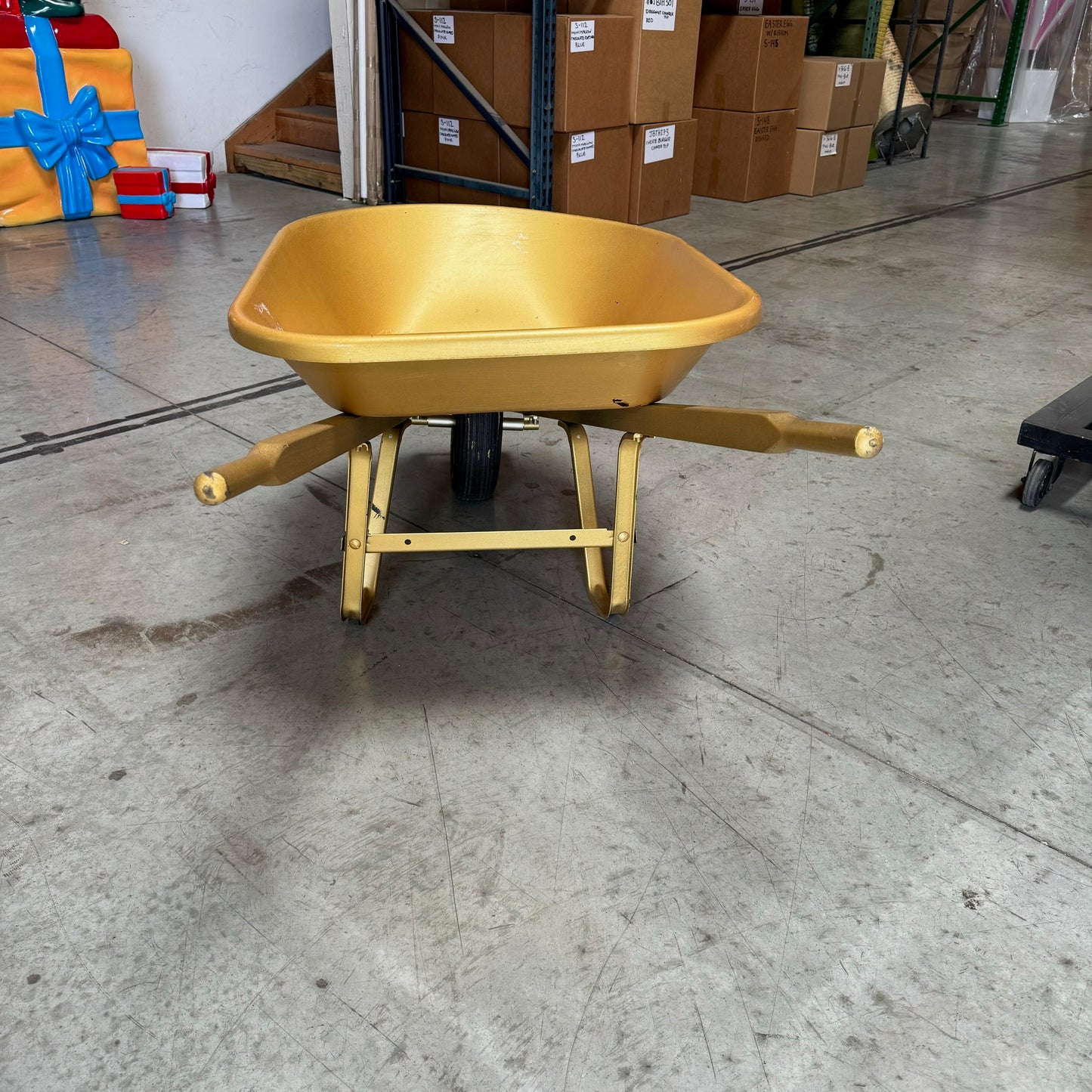 Gold Wheelbarrow Prop