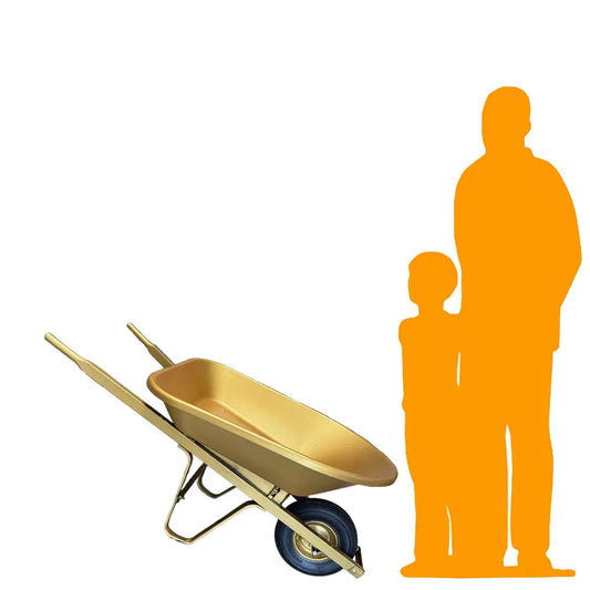 Gold Wheelbarrow Prop PO-WBARROW-P