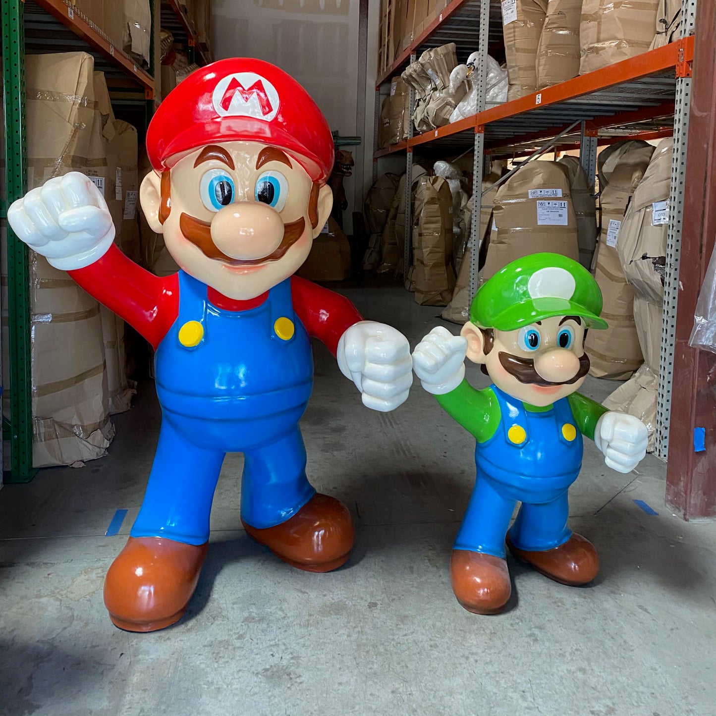 Large Mario Jumper Boy Statue