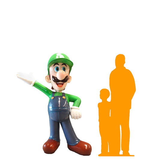 Large Green Jumper Boy Statue