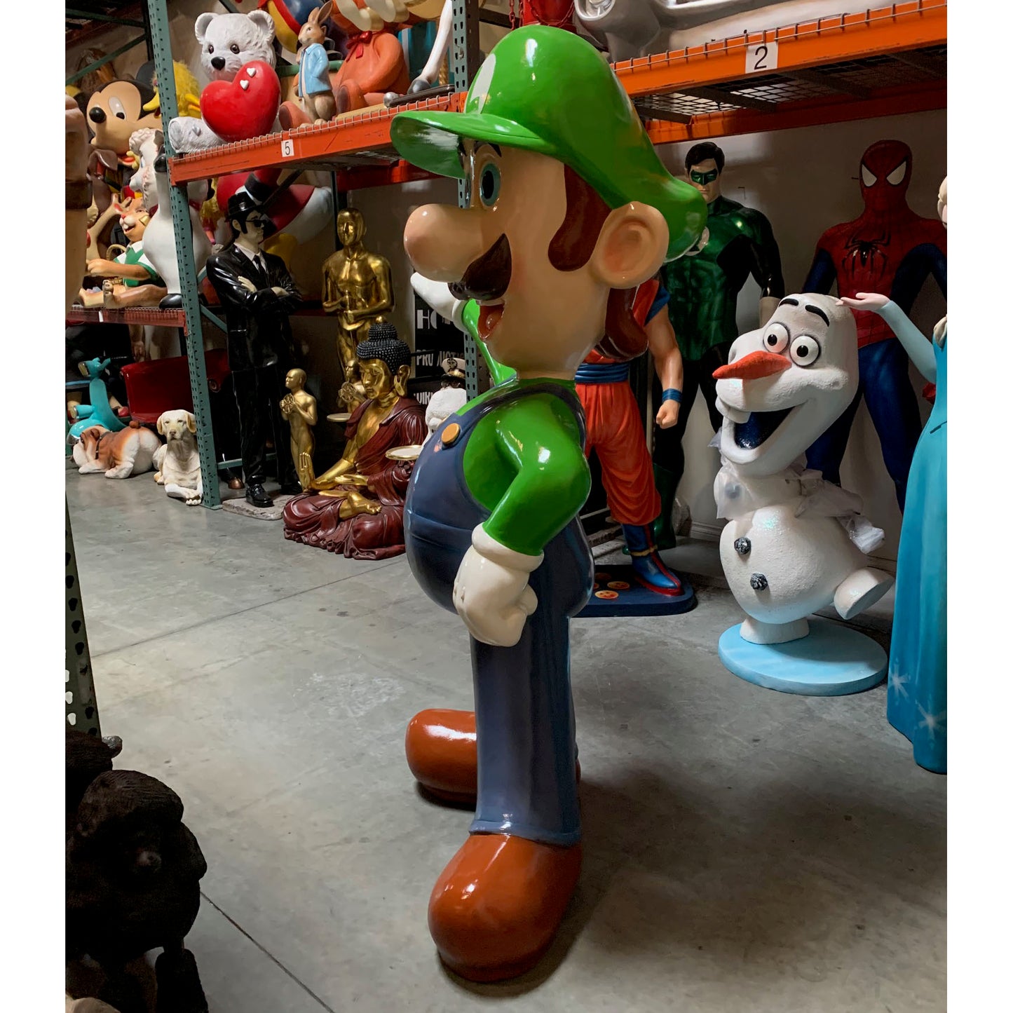 Large Luigi Jumper Boy Statue