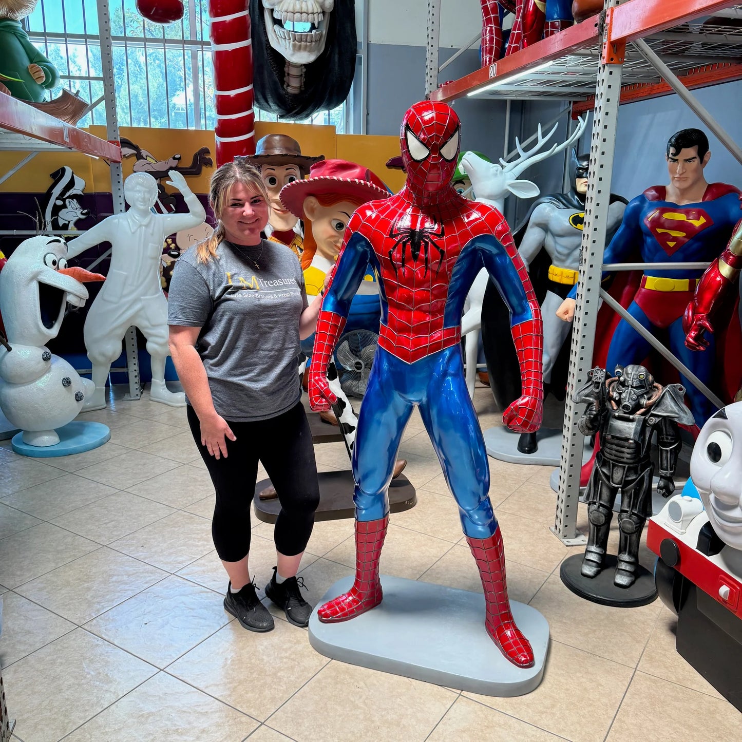 Sticky Super Hero Standing Life Size Statue